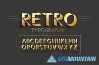 retro typography design