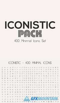 Iconistic- 400 Minimal Line Icons 628670