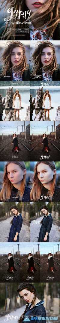  Gypsy Portrait Photoshop Actions  602941 