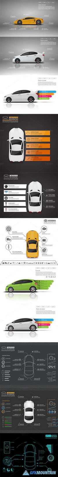 Set of Car infographics design