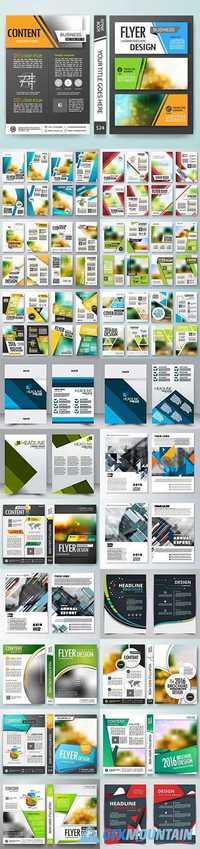Business cover flyers brochure design8