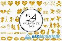 Gold Valentines Day 559826