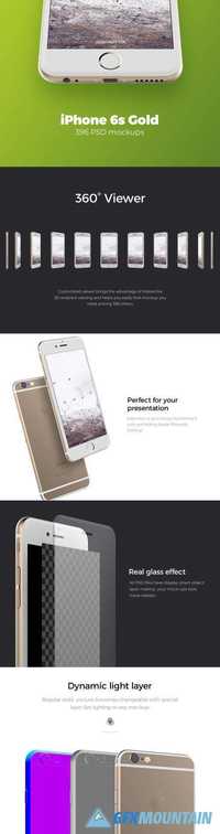 iPhone 6s Gold Mockups 649960
