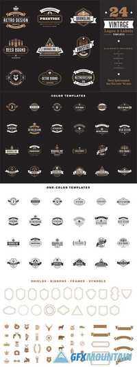 Vintage Labels Badges Logo Templates 655264