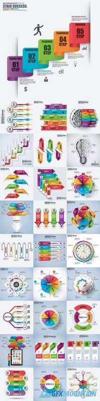 Infographic and diagram business design 