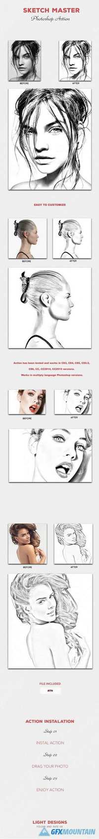 GraphicRiver - Sketch Master - Photoshop Action 15970140