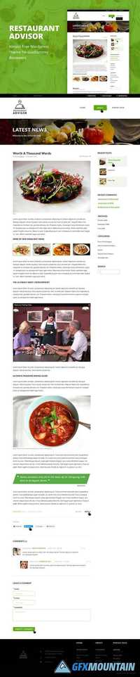 Restaurant Advisor - WordPress Theme