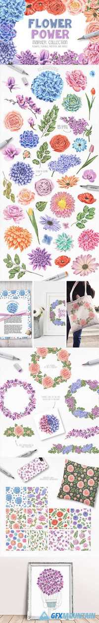 Flower Power Marker Collection 674635