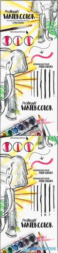 Watercolor ProBrush™ + Free Demo