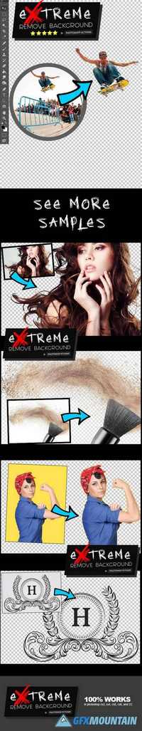 GraphicRiver - Extreme Remove Background Photoshop Actions 16160920