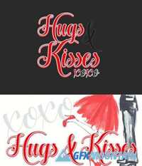 Hugs and Kisses Xoxo Font