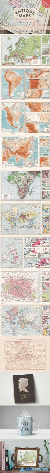  Antique Maps Vol.I - Standard Size  704223