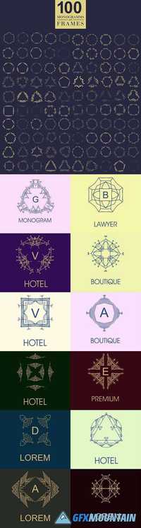 Set of Elegant Monogram Design