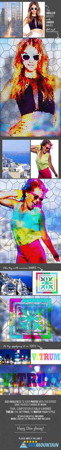 Stained Glass Photoshop Action 16265162