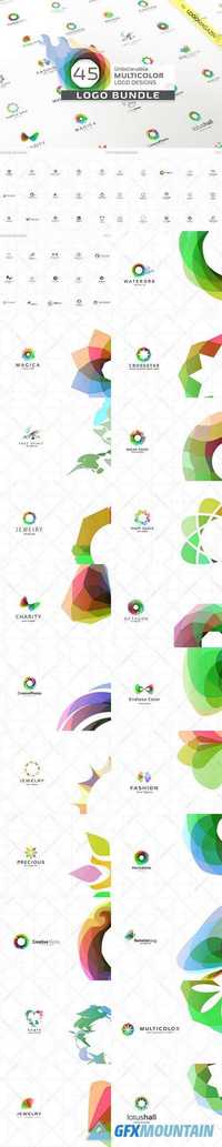 45 Multicolor Logos Bundle 712092
