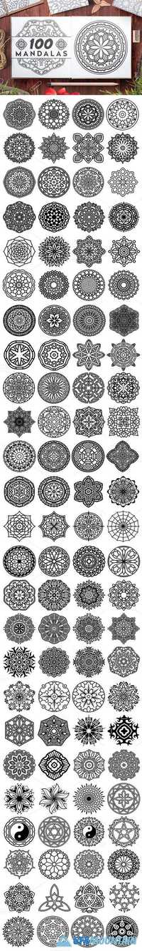  100 Vector Mandala Ornaments  632052 
