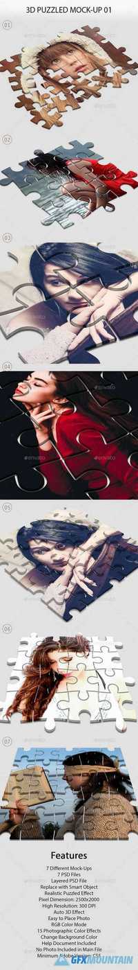GraphicRiver - 3D Puzzled Mock-Up - 16721278