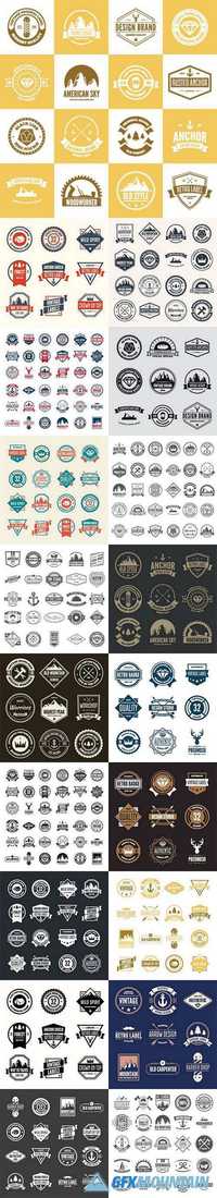 Logo elements icons symbols labels badges