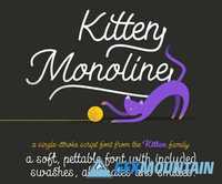 Kitten Monoline Font