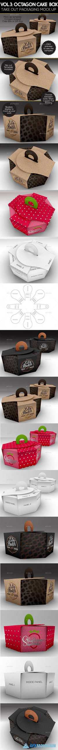 GraphicRiver - Packaging Mock Up Octagon Cake or Pastry Take Out Boxes VOL.3  16825782 