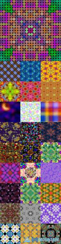 Colored mosaic vector background