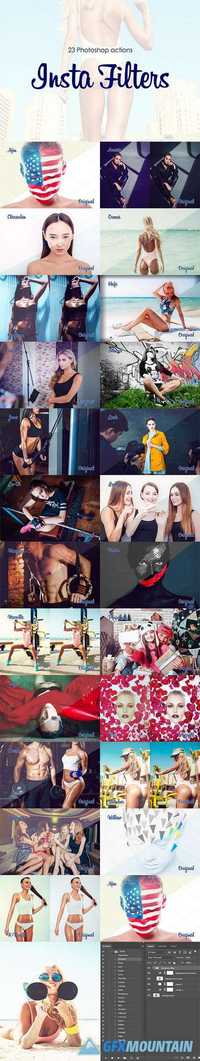  Photoshop Actions "23 InstaFilters"  764282 