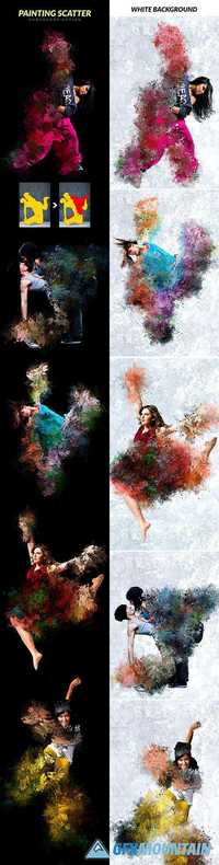 GraphicRiver - Painting Scatter Photoshop Action 16828368