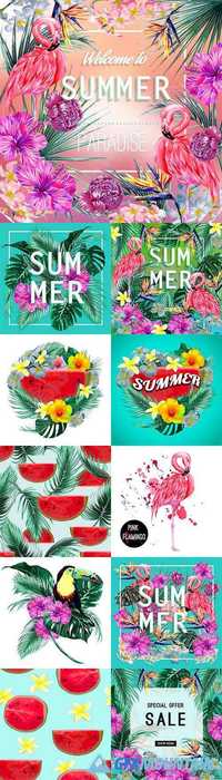 Tropical poster summer