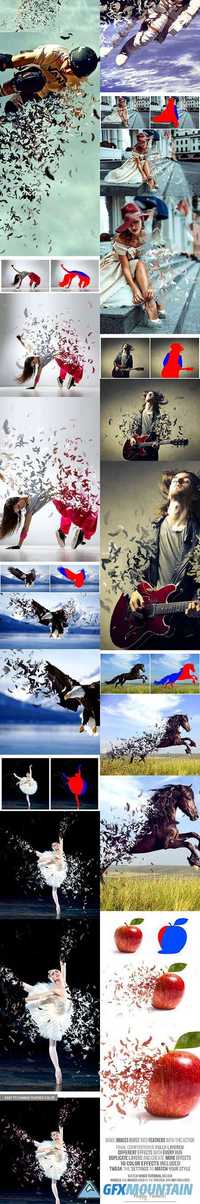GraphicRiver - Feathers Photoshop Action 16950481