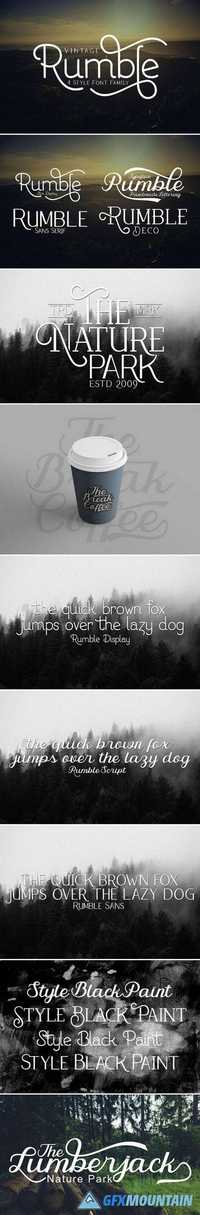 Rumble 4 Font Family