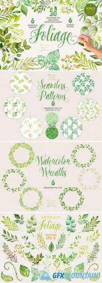Watercolor foliage collection 752830
