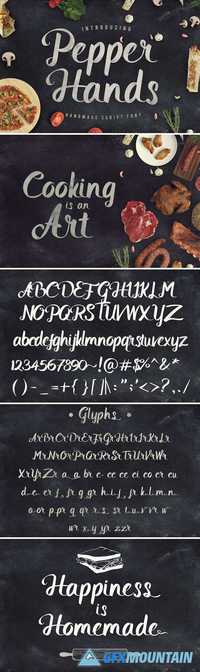 Pepper Hands Script Font