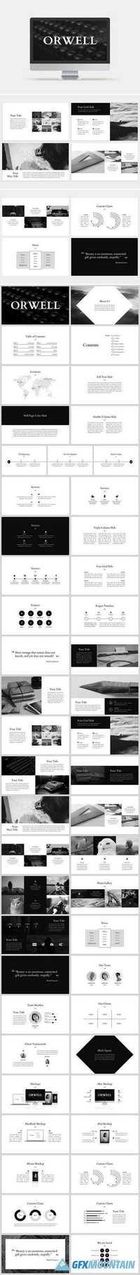 Orwell PowerPoint Template 752713