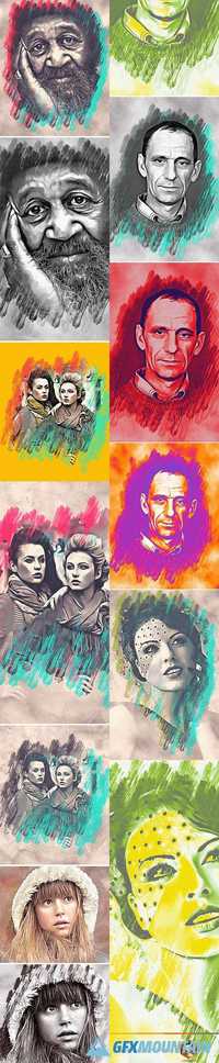 GraphicRiver - Oil Painting Photoshop Effect 17108342