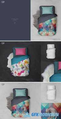 Single Bed Linen Mockup 805701