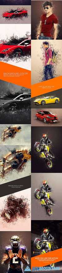 GraphicRiver - Scatter Photoshop Action 17229642