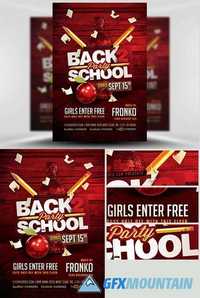 Back To School Party Flyer Template 7