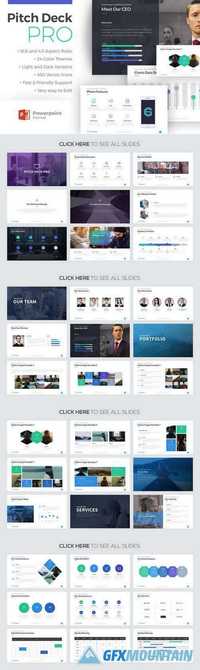 Pitch Deck Pro Powerpoint Template 542395
