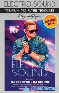 Electro Sound Party – Flyer PSD Template + Facebook Cover