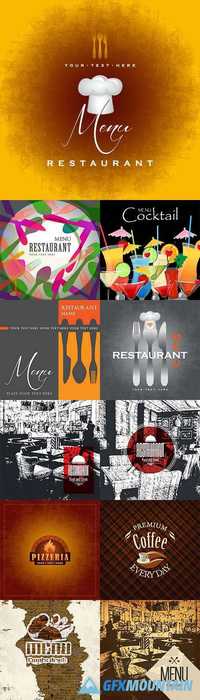 Menu for restaurant modern design