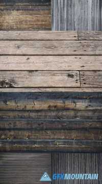 Background - Wall of Old Wooden House