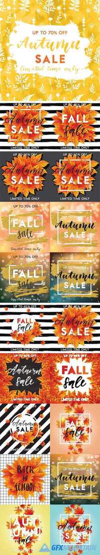 Autumn sale poster