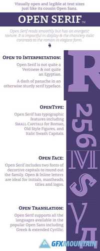 Open Serif Font Family