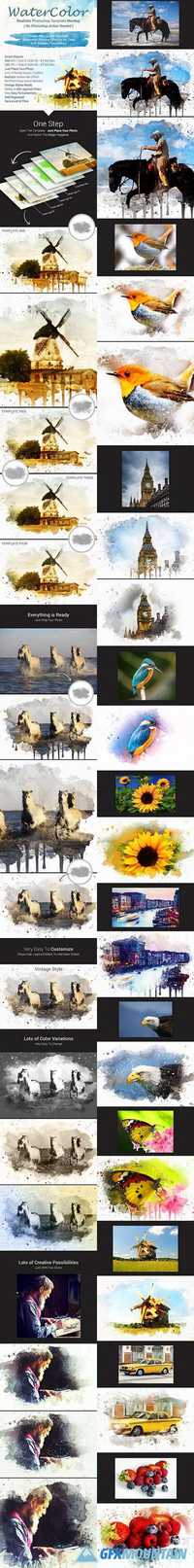 GraphicRiver - Realistic Watercolor Photoshop Template Mock-Ups 17449967