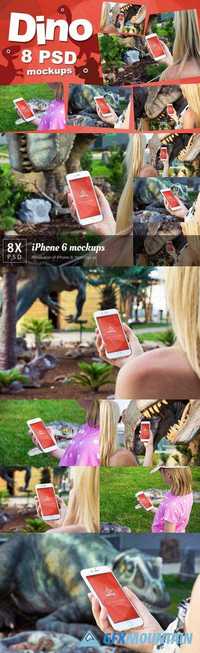 8 PSD iPhone 6 Mockups Dino 563612