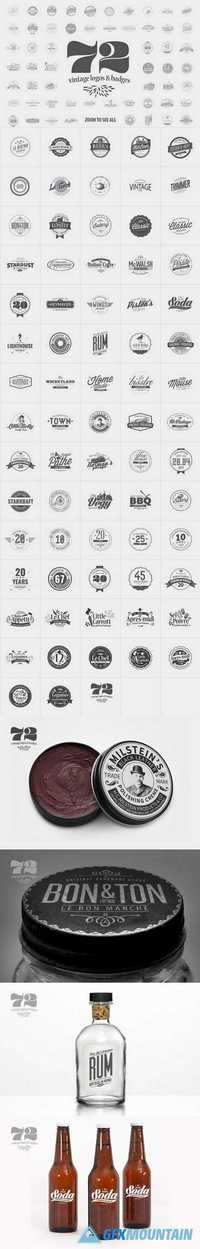 72 Vintage Logos & Badges 882232