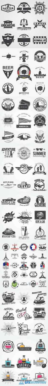 Typographic logo badges icon symbols labels2