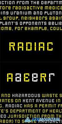 Radiac - Both fonts
