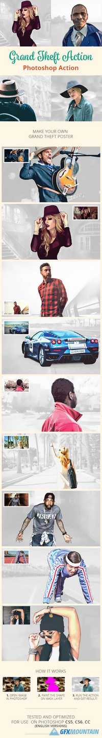 GraphicRiver - Grand Theft Action - Photoshop Action - 17810563