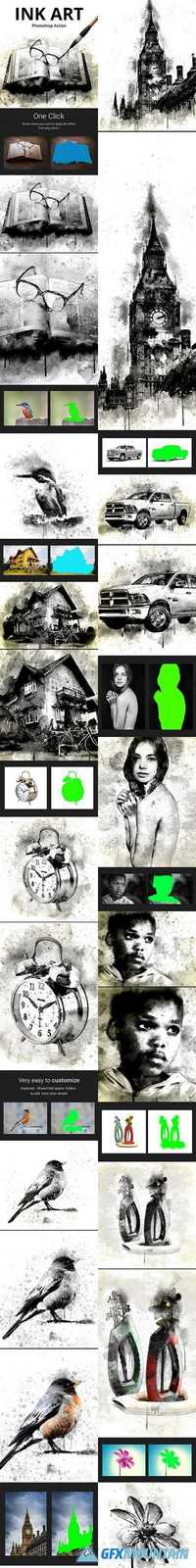 GraphicRiver - Ink Art Photoshop Action - 17622038